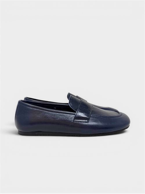 Mocassino donna in pelle blu IL LACCIO | 5203LUXROYAL BLU